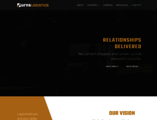 burnslogisticsinc.com screenshot
