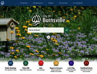 burnsville.org screenshot