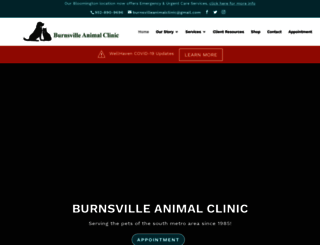 burnsvilleanimalclinic.com screenshot