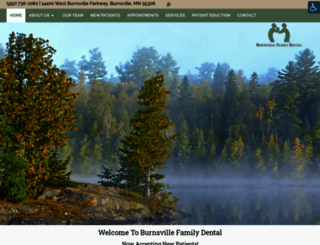 burnsvillefamilydental.com screenshot