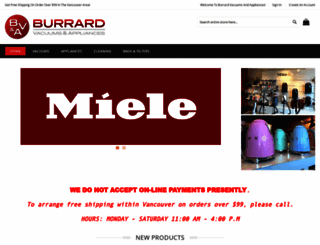 burrardvacuums.com screenshot