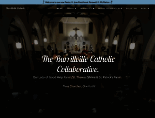 burrillvillecatholic.org screenshot