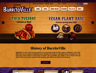 burritoville.com screenshot