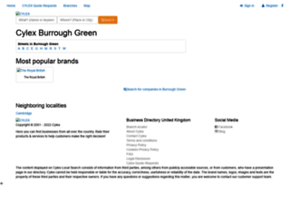 burrough-green.cylex-uk.co.uk screenshot