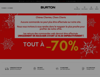 burton.fr screenshot