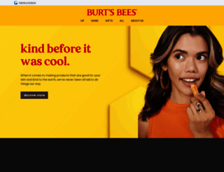 burtsbees.co.uk screenshot