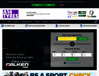 burystedmunds-tyres.co.uk screenshot