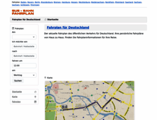 bus-bahn-fahrplan.de screenshot