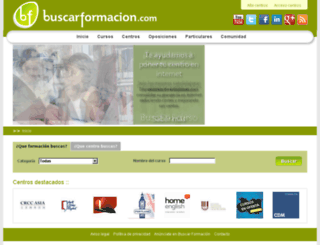 buscarformacion.com screenshot
