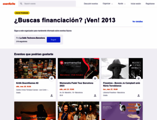 buscasfinanciacion2013.eventbrite.es screenshot