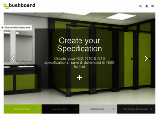 bushboard-washrooms.co.uk screenshot