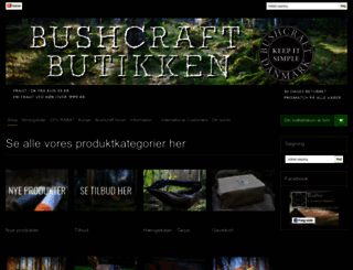bushcraftbutikken.dk screenshot