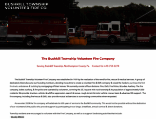 bushkilltownshipfireco.com screenshot