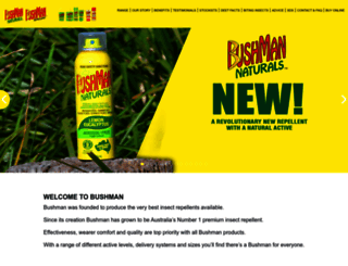 bushman-repellent.com screenshot
