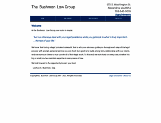 bushmanlawgroup.com screenshot