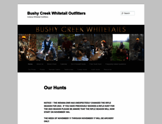 bushycreekwhitetails.com screenshot