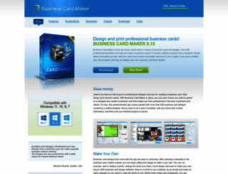 business-card-maker.com screenshot