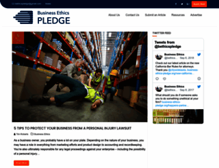 business-ethics-pledge.org screenshot