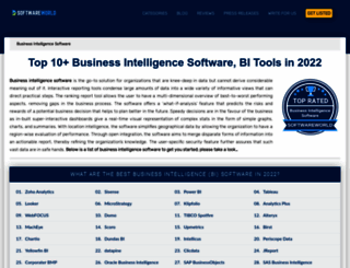 business-intelligence-software.softwareworld.co screenshot