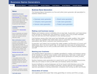 business-name-generators.com screenshot