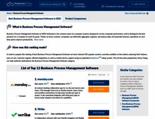 business-process-management.financesonline.com screenshot