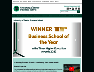 business-school.exeter.ac.uk screenshot