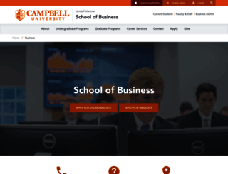 business.campbell.edu screenshot