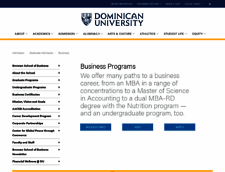 business.dom.edu screenshot