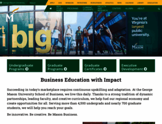 business.gmu.edu screenshot