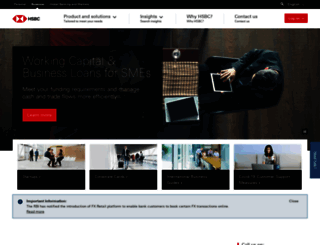 business.hsbc.co.in screenshot