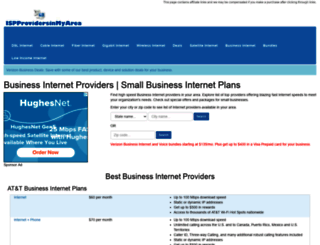 business.ispprovidersinmyarea.com screenshot