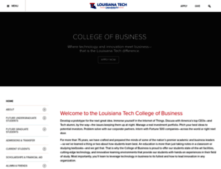 business.latech.edu screenshot