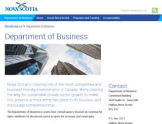 business.novascotia.ca screenshot