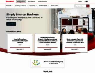 business.sharpusa.com screenshot