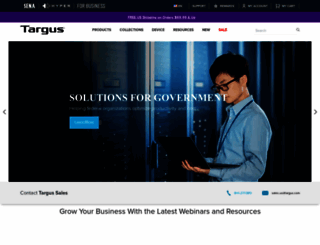 business.targus.com screenshot