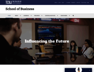 business.tcnj.edu screenshot