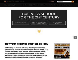 business.ucf.edu screenshot