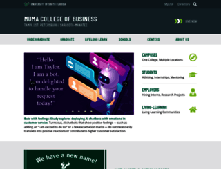 business.usf.edu screenshot