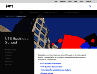 business.uts.edu.au screenshot