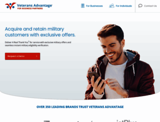 business.veteransadvantage.com screenshot