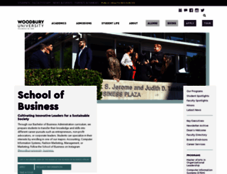 business.woodbury.edu screenshot