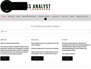 businessanalystlearnings.com screenshot