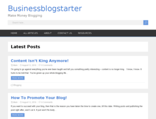 businessblogstarter.com screenshot