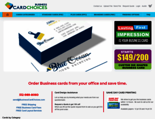 businesscardchoices.com screenshot