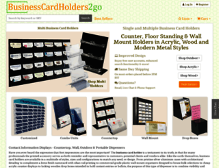 businesscardholders2go.com screenshot
