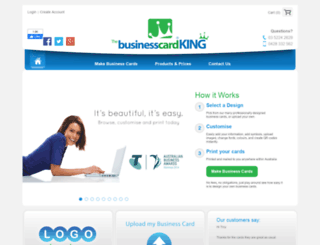 businesscardking.net screenshot