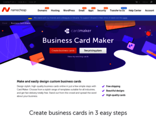 businesscardmaker.com screenshot