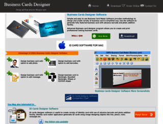 businesscardsdesigner.net screenshot