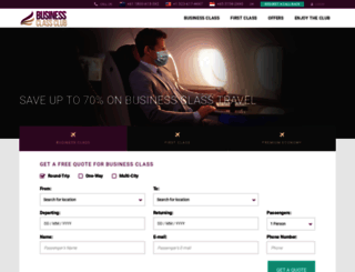 businessclassclub.com screenshot