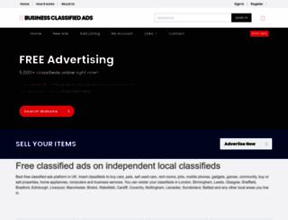 businessclassifiedads.co.uk screenshot